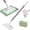 1*mop+10*Cloth, variant on Mini Mop, Lazy Mops with One-Click Cloth Change, Locking Head with Sweeping Cloths for Wet & Dry Cleaning, Long Handle Stick for Multi-Surface Cleaning