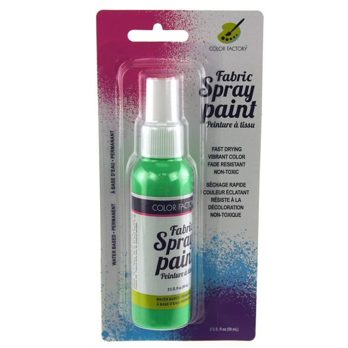 Fabric Color Spray Paint, 59mL, 5inch, Neon Green
