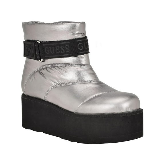 Guess Womens Jilona 2 Adjustable Faux Leather Winter & Snow Boots