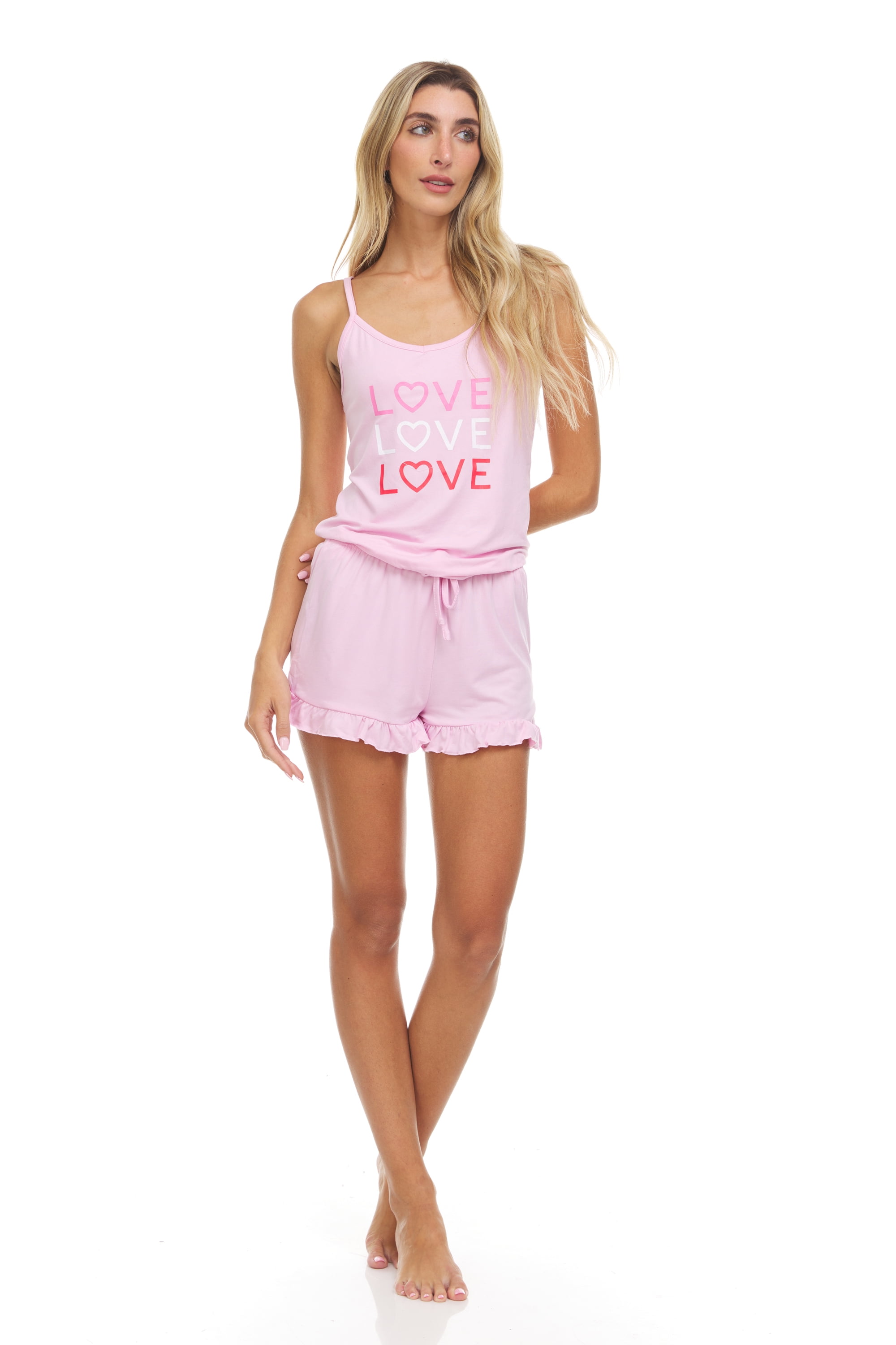 Spoiled Angel Womens 3 pc Short Set and Robe Set