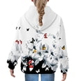 thumbnail image 6 of Mercatoo Girls 𝐅loral Butterfly Graphic Hoodies Fall Winter Oversized 𝐇ooded Sweatshirts Long Sleeve Pullover Hoodie Pocket, 6 of 7