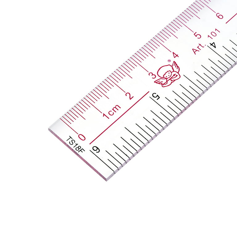 Mr. Pen- Ruler, 6 inch Ruler, Pack of 3, Clear Ruler, Plastic