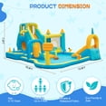 thumbnail image 2 of Eclife Inflatable Bounce House Water Slide with Blower, Backyard Water Park Combo with Slides, Splash Pool, Climbing Wall, Obstacle Course, Jumping Area for Indoor Outdoor, 2 of 2