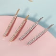 thumbnail image 6 of MIALLO Fashion Silvery & Golden Bobby Pins 4 Pack, Sparkly Full Rhinestone Hair Clips, Delicate Everyday Hair Accessories for Women and Girls, 6 of 7