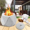 thumbnail image 1 of Brasero de mesa, mini brasero de mesa, chimenea portátil de hormigón, decoración para interiores y exteriores, quemador portátil de alcohol isopropílico, máquina para hacer malvaviscos para patio y, 1 of 7