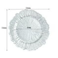 thumbnail image 3 of BalsaCircle 6 Silver 13" Acrylic Wooden Textured Round Reef Charger Plates, 3 of 8