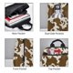 thumbnail image 5 of Cow Leather Brown Print Backpack Casual Shoulder Daypack Lightweight Travel Backpack For Men Women, 5 of 5