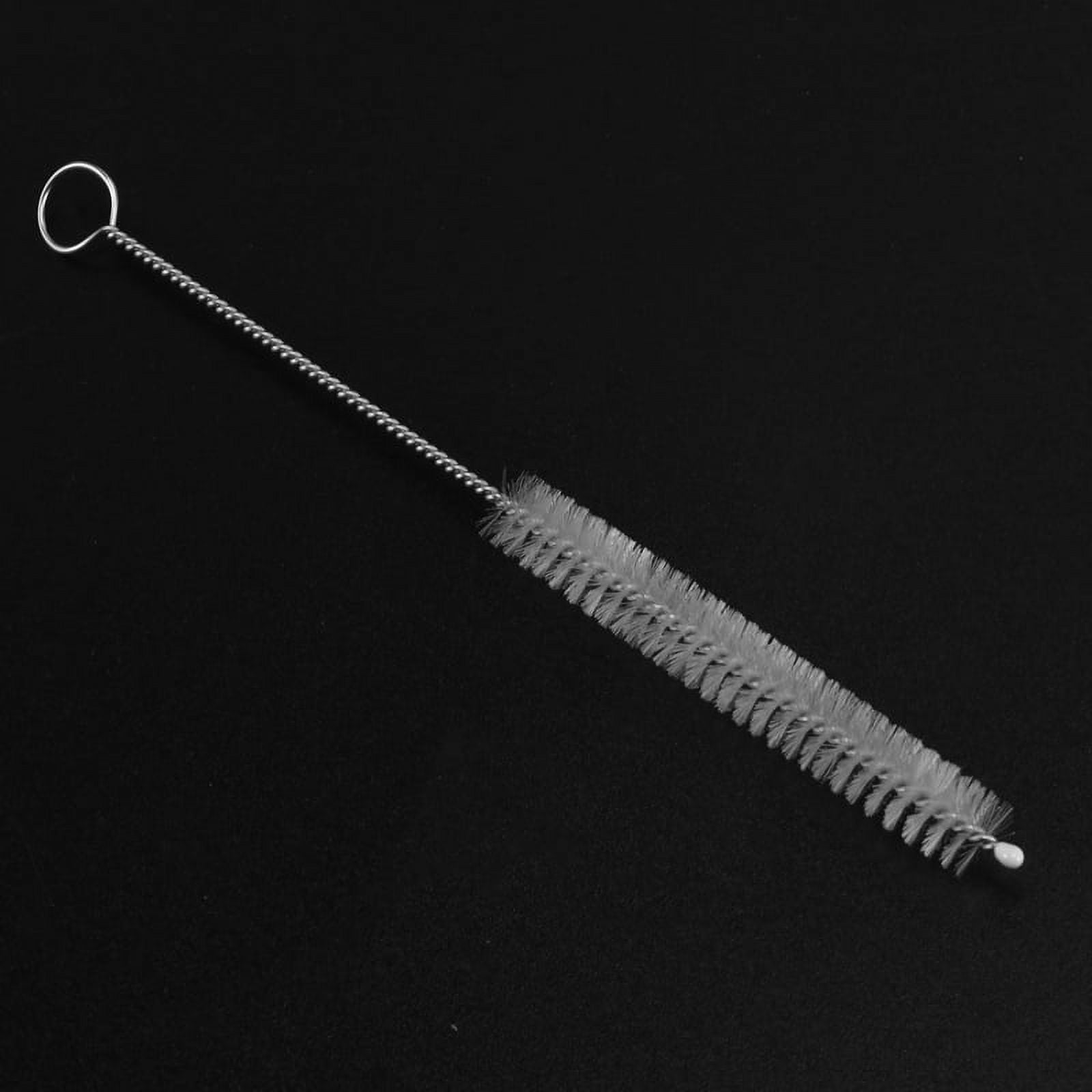 200 Pcs 10mm Dia Chemistry Test Tube Bottle Nylon Washing Brush Tool White