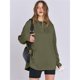 thumbnail image 5 of Sudadera con Capucha Oversize para Mujer, con Cremallera de un Cuarto, Estilo Túnica, Ideal para Otoño e Invierno Ropa y Elegante Verde M, 5 of 10