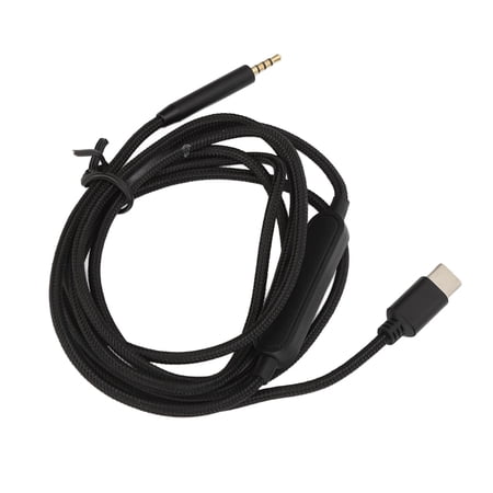M Buder 2.5mm to Type C Replacement Audio Cable, Lossless Noiseless 2.5mm to USB C Sound Cord Compatible with Bose QC25 QC35 QC45 NC700 OE2 AE2 Headphones, Durable Weaved Aux Wire, 4.9ft / 150 cm