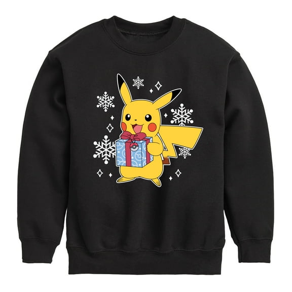 Pokémon - Pika Presents - Youth Crewneck Fleece Sweatshirt