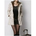 thumbnail image 6 of Women's trench coat with removable faux fur lining, 6 of 8