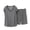 Dark Gray, variant on Cmfcve Plus Size Lounge Sets for Women Striped V Neck Tops and Elastic Waist Shorts Matching Outfits Casual Summer Pajama 2 Piece Sets