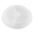 thumbnail image 2 of Clear Plastic 2-in-1 Straw or Sip Coffee Cup Lid - Fits 8, 12, 16 and 20 oz - 100 count box, 2 of 3