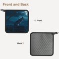 thumbnail image 2 of Sikiie Lonely Night Wolf Pot Holders Kitchen Insulation Mats Heat Resistant Pot-Holder Oven Anti-Scald Pads for Cooking Baking, 7.1*7.1inch, 2 of 8