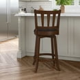 thumbnail image 3 of Hillsdale Furniture Presque Isle Wood Counter Height Swivel Stool, Cherry, 3 of 16