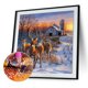 thumbnail image 4 of Escena de nieve 5D DIY completo redondo diamante pintura mosaico costura conjuntos arte artesanía FLhrweasw Nuevo, 4 of 8