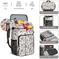 thumbnail image 5 of Travel Cooler Bag - Pioneer Flower Floral Print Pattern Camping Beer Cooler Backpack with Bottle Opener- Waterproof Insulated Picnic Backpacks - Cooler Bag for Beach, 5 of 6
