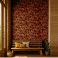 thumbnail image 2 of S4Sassy Peel & Stick Vinyl Wallpaper, Paisley Print Wall Paper Contact Paper Waterproof - Brown, 25"x360", Removable Asian Style Covering for Home Decor in Bedrooms & Living Areas, 2 of 9