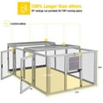 thumbnail image 3 of Aivituvin 20.73 ft² Chicken Coop Extension Chicken Run Large Chicken Pen Rabbit Enclosure Duck House, 3 of 6