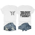 thumbnail image 1 of YDLCAFD T-Shirt Femme Mode Décontractée Imprimé Col Rond Manches Courtes, 1 of 2