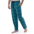 thumbnail image 5 of Pantalones de Pijama para Hombre de Franela y Forro Polar IZOD a Cuadros Turquesa 2XL, 5 of 5
