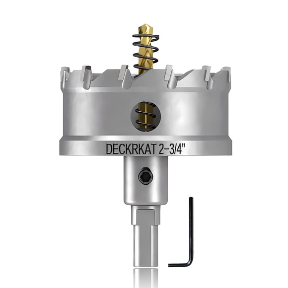 Sierra perforadora DECKRKAT de 70 mm con punta de carburo de tungsteno para metal