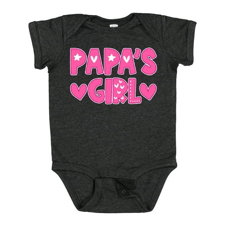 

Inktastic Papa s Girl Gift Gift Baby Girl Bodysuit