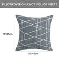thumbnail image 3 of Unique Bargains 2-Pack Stylish Decorative Throw Pillow Cover 18" x 18" Gray, 3 of 8