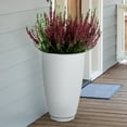 thumbnail image 5 of Mayne Caprio 16" x 16" x 26" Round White Tall Self-Watering Polyethylene Planter, 5 of 5