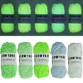 thumbnail image 1 of 5 Pcs Glow in The Dark Yarn Polyester Luminous Crochet Yarn 53 Metre Luminous DIY Knitting Yarn Pure Color Glow in The Dark Yarn for DIY Arts Crafts Crocheting Sewing, 1 of 11