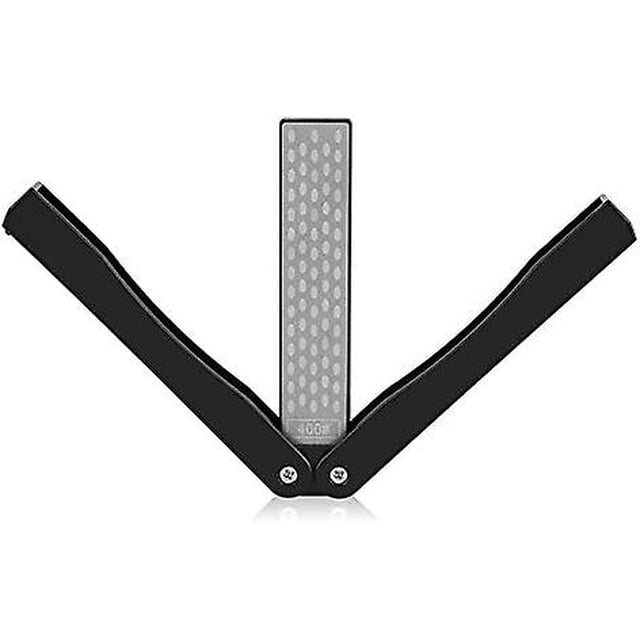 Afilador de cuchillos plegable 400# MACHAO piedra de afilar de doble cara