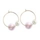 thumbnail image 4 of Qarigey 1 par de aretes de aro, aretes estéticos, joyería de moda para vacaciones en el Club nocturno, regalos personalizados de cumpleaños, Type2 NO2, 4 of 6