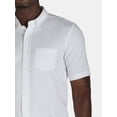 thumbnail image 3 of George Men's & Big Men's Short Sleeve Poplin Button-Up Shirt, Sizes S-3XL, 3 of 4