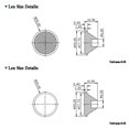 thumbnail image 4 of Focos LED antideslumbrantes regulables AC220V 110V Foco de techo LED empotrado de aluminio COB Lámpara de techo, 4 of 4