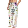 thumbnail image 2 of Fotbe Men'S Spring Flowers Birdsclassic Pajama Pants With Elastic Waist And Drawstring Pockets，Pajama Pants Mens Lounge Pants Super Soft, 2 of 9