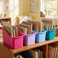 thumbnail image 2 of Pen+Gear Book Bin, 14.3 x 5.44 x 7.1 in, Tropical Blossom, 2 of 10