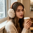 thumbnail image 4 of DAMAI Women'S Winter Warm Earmuffs, Soft Fluffy Ear Muffs Slouchy Winter Faux Fur Ear Covers Cold Outdoor Foldable Headband Ear Warmer, 4 of 6