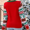 thumbnail image 6 of IROINNID On Sale Pullover Sweater for Women Christmas Print Winter Warm Trend Long Sleeves Tops Knitted Holiday Sweater,Red, 6 of 6