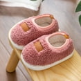thumbnail image 2 of Quealent Toddler Boys Girls House Slippers Indoor Home Shoes Warm Slipper Socks for Kids Baby Soft Winter Warm Walking Shoes Pink for Size 12, 2 of 4