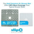 thumbnail image 4 of SlipX Solutions 27 x 27 Extra Large Square Shower Mat in Translucent Gray, 4 of 8