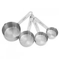 thumbnail image 2 of Slanted Small Mouth 4Pcs/set Polished Baking Measuring Cup Measuring Spoon, for Tableware Baking Tools Home Cafe Office Kitchen Food Measuring, 2 of 8
