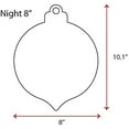 thumbnail image 2 of 25 Units Acrylic Christmas Ornaments Blanks Night 1/8" Thick - Clear or Solid Color - (Size 8") Made in USA, 2 of 5