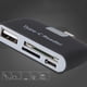 thumbnail image 4 of Lector de tarjetas multifunción USB3.1 HUB + tarjeta de memoria TF para PC y teléfono tipo C (negro), 4 of 5