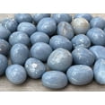 thumbnail image 2 of WHOLESALE Angelite Pebble, Large Angelite Tumbled Stone, Natural Polished Blue Angelite Crystals (Angelite, 0.25 Pound), 2 of 8