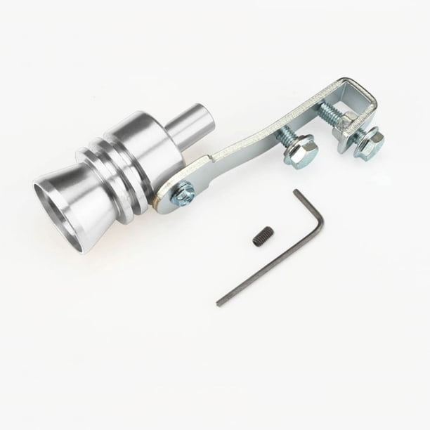 Fiudx Silbato de Turbo, Amplificador de Ruido de Escape, Simulador de Silenciador de Aluminio Ligero, Efecto de Sonido de Escape Fuerte, para Uso En Motocicletas y Scooters, Fácil Instalación.