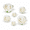 White-6 Assorted, variant on Edible Garden Rose Cake Toppers White 8 Assorted Sizes For Baked Goods Decorating