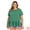 Green, variant on DARING DIVA Women's Plus Babydoll Tops Crew Neck Blouses 1X Green
