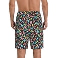 thumbnail image 4 of Lsque Alphabet Mens Sleep Pajama Shorts,Short Pajama Pants, Cotton Ultra-Soft Knit-3X-Large, 4 of 9