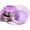 Purple-100pcs, variant on 100PCS Clear Plastic Plates with Gold Rim, Includes 50pcs Dinner Plate 10” and 50pcs Dessert Plate 7”, Disposable Heavyduty Plates for Birthdays, Parties and Wedding